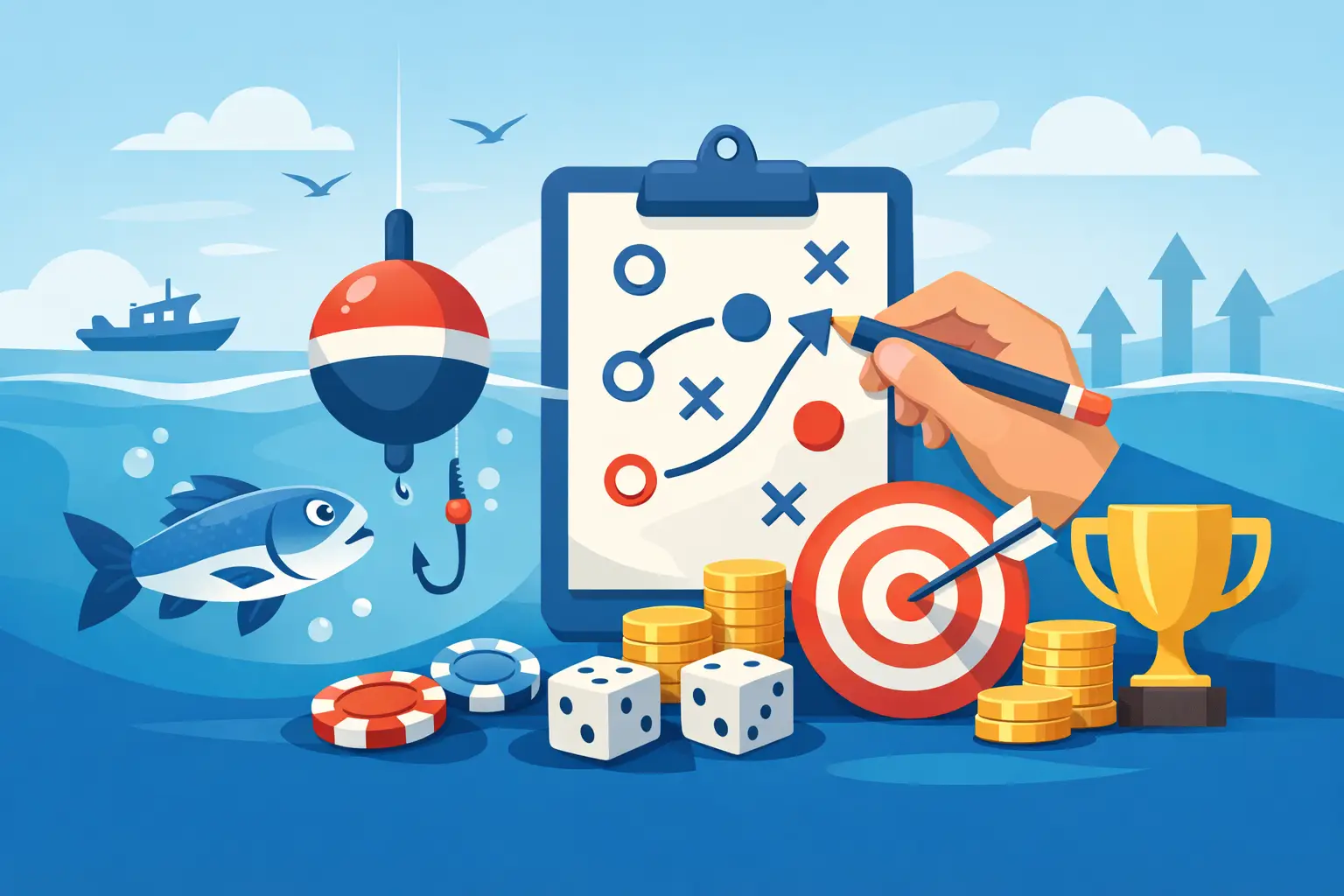 ငါးပစ်ဂိမ်း အနိုင်ရဖို့ လက်တွေ့နည်း 7 ခု